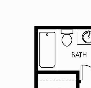 One bedroom floor plan